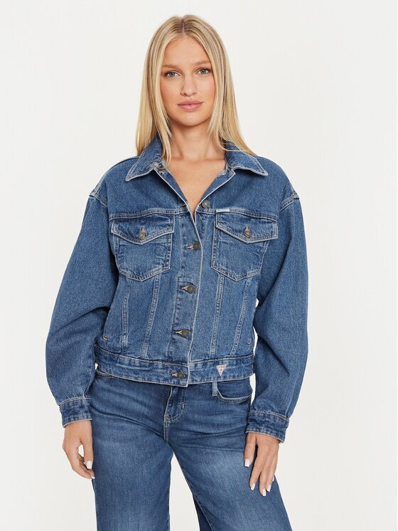 GUESS JEANS Geacă de blugi W4YN56 D5CC3 Oversize