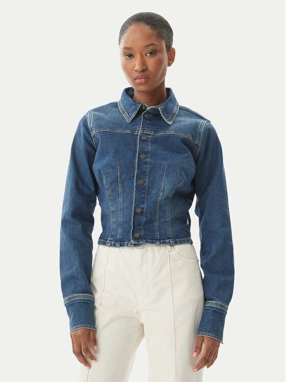 GUESS JEANS Geacă de blugi W6RN84 D7251 Classic Fit