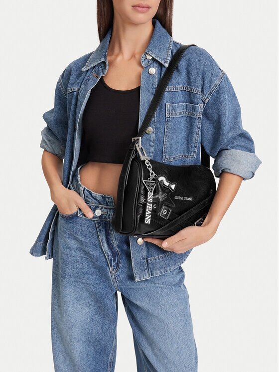 GUESS JEANS Geantă CEO-GUESS-S-008-10 Negru