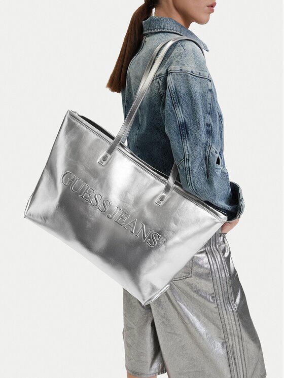 GUESS JEANS Geantă CWBEO-GUESS-B-015-09 Argintiu