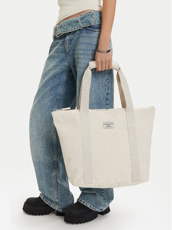 GUESS JEANS Geantă CWBEO-GUESS-B-016-09 Écru