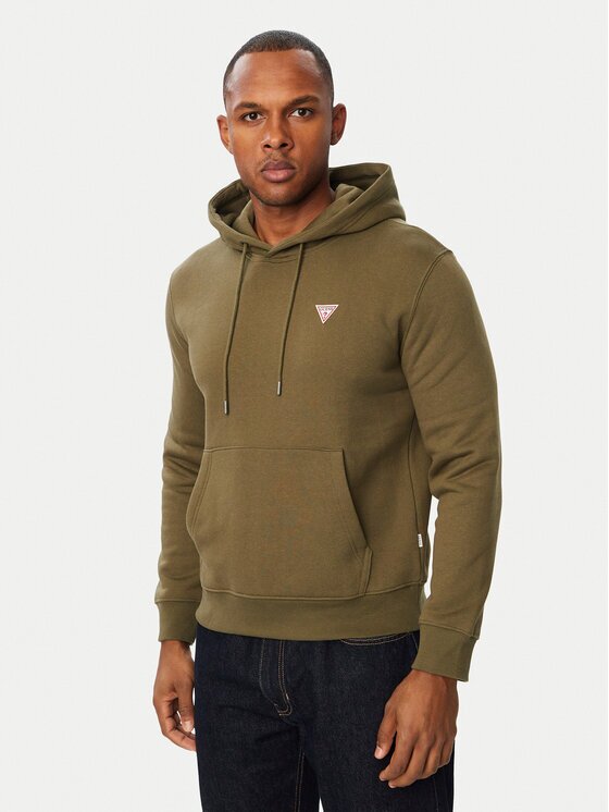 GUESS JEANS Hanorac M4YQ22 K9V31 Verde închis Slim Fit