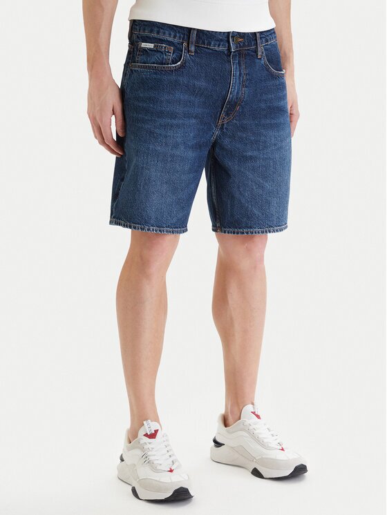 GUESS JEANS Pantaloni scurți de blugi M6GD37 D5M5U Relaxed Fit
