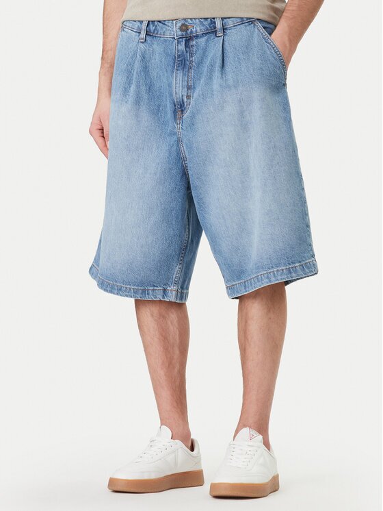 GUESS JEANS Pantaloni scurți de blugi M6GD39 D5M5V Relaxed Fit