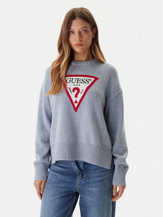 GUESS JEANS Pulover W4BR12 Z3HM1 Relaxed Fit
