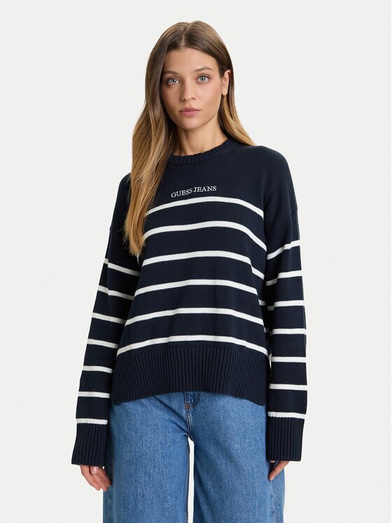 GUESS JEANS Pulover W5BR03 Z3HM1 Relaxed Fit