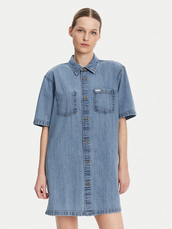 GUESS JEANS Rochie de blugi W5GK99 D5M81 Regular Fit