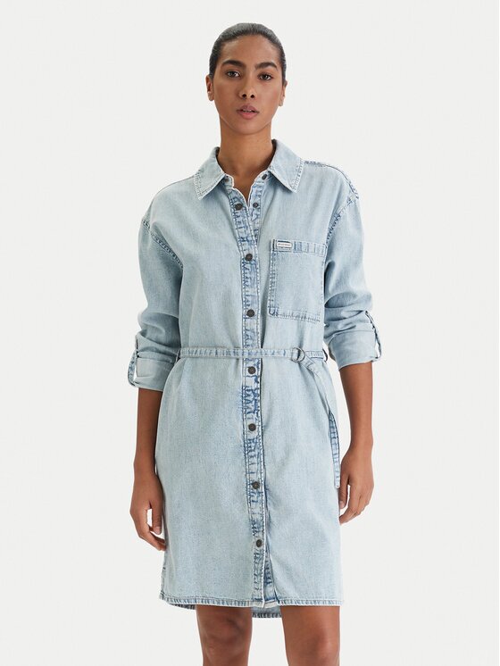 GUESS JEANS Rochie de blugi W6RK26 D5M83 Regular Fit