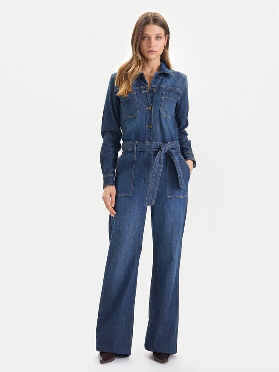GUESS JEANS Salopetă W5BD97 D0026 Wide Leg