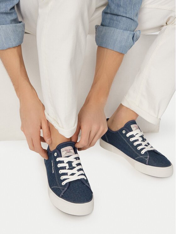 GUESS JEANS Teniși CWBEO-ANTONIO-01 WE Bleumarin