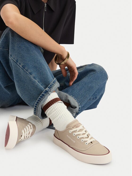 GUESS JEANS Teniși CWBEO-WE-2025 Bej