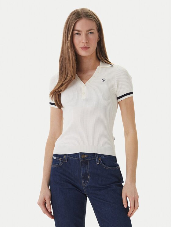 GUESS JEANS Tricou polo W6GRZ1 Z3P32 Slim Fit