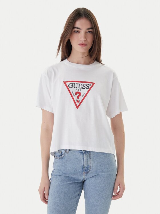 GUESS JEANS Tricou W4YI73 K8HM0 Boxy Fit