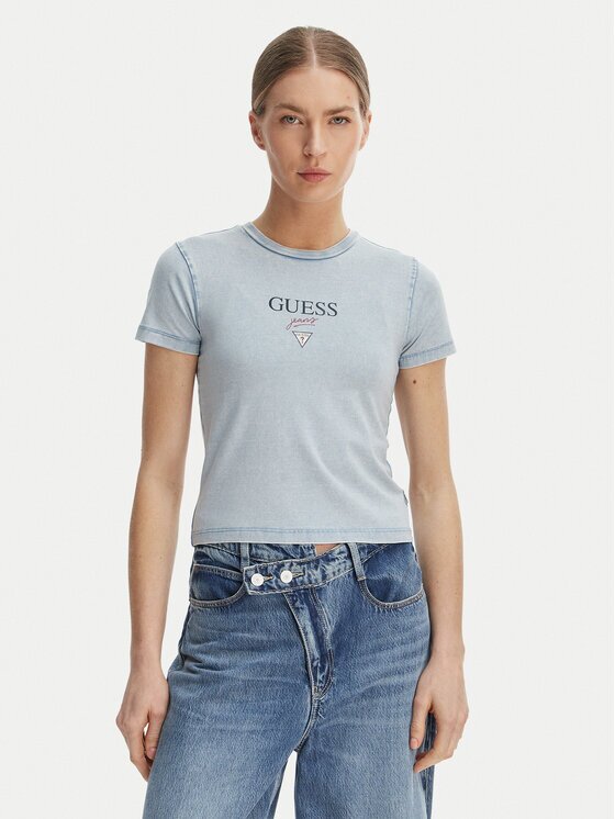 GUESS JEANS Tricou W6GIA6 KCTL1 Slim Fit