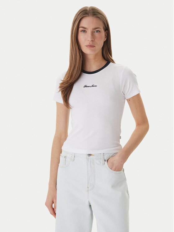 GUESS JEANS Tricou W6GPA9 KF641 Slim Fit