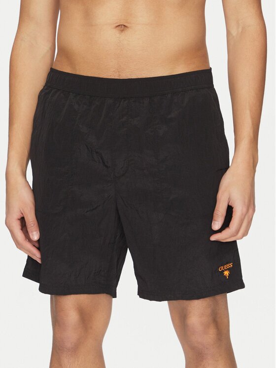 GUESS Pantalon scurți din material F5GT13 WH1D2 Regular Fit