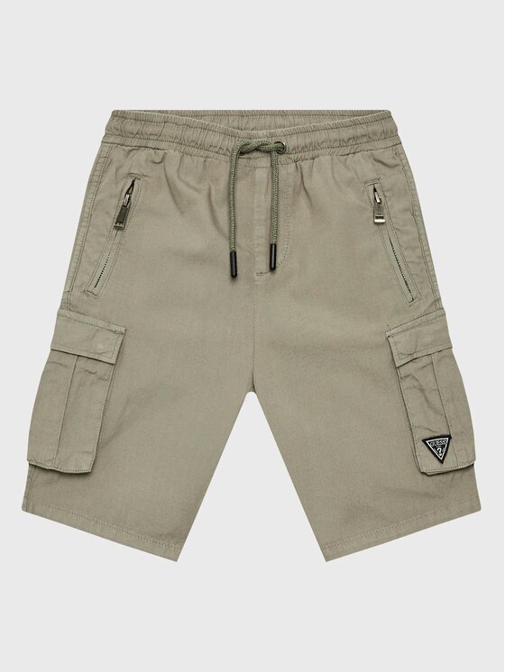 GUESS Pantalon scurți din material L2RD01 D3XN0 Regular Fit