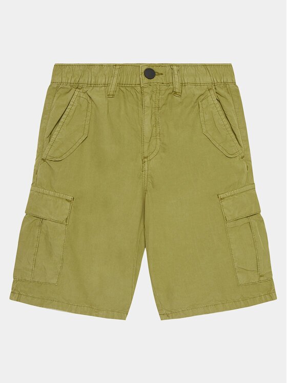 GUESS Pantalon scurți din material L4GD23 WBHQ0 Regular Fit