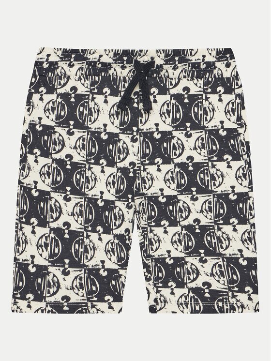 GUESS Pantalon scurți din material L5GD10 KA6R4 Relaxed Fit