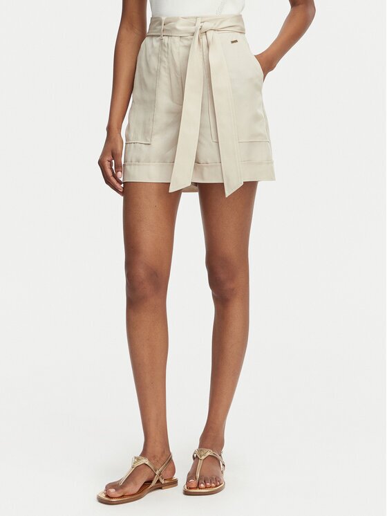 GUESS Pantalon scurți din material W5GD1R WG4C2 Regular Fit