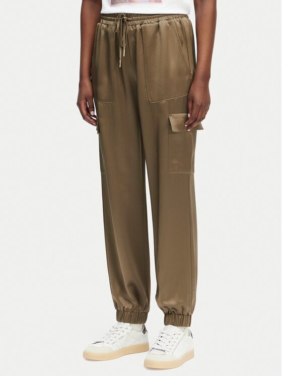 GUESS Pantaloni din material W5GB08 WG7C0 Slim Fit