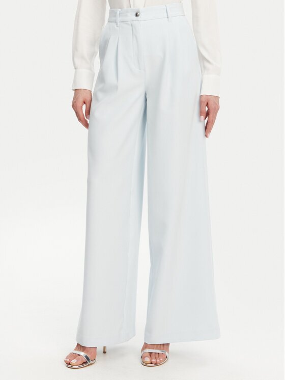 GUESS Pantaloni palazzo W5GB02 WH9Y2 Albastru celest Wide Leg