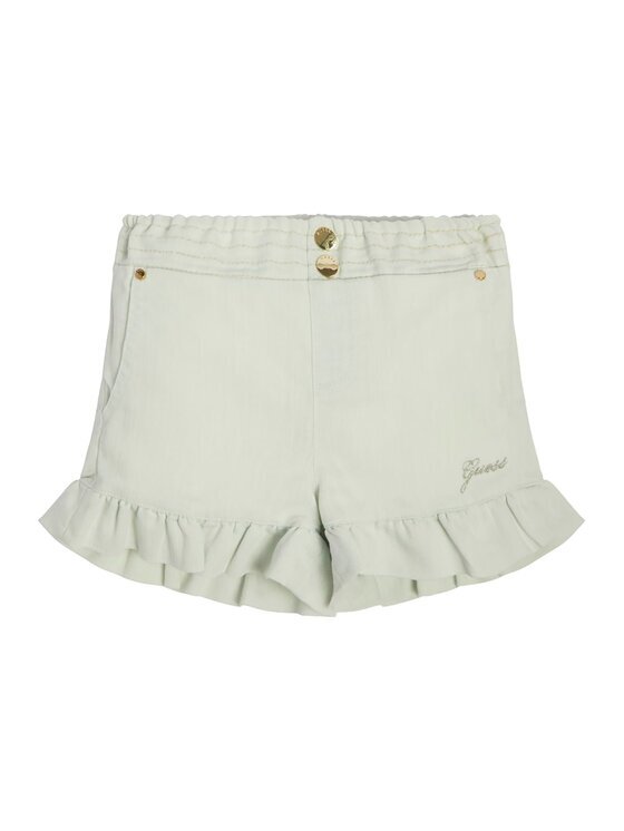 GUESS Pantaloni scurți de blugi K3GD15 D50Z0 Alb Relaxed Fit