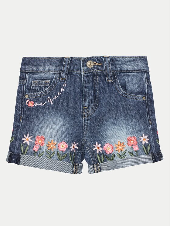 GUESS Pantaloni scurți de blugi K5GD02 D45E0 Regular Fit