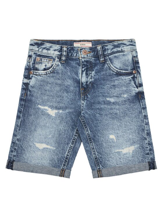GUESS Pantaloni scurți de blugi L5GD00 D41E0 Regular Fit