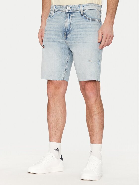 GUESS Pantaloni scurți de blugi M5GDV2 D4Z84 Slim Fit