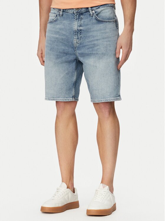 GUESS Pantaloni scurți de blugi M6GD27 D0778 Regular Fit