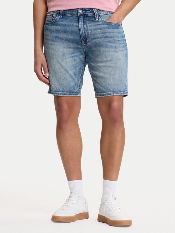 GUESS Pantaloni scurți de blugi M6GDV2 D1095 Regular Fit