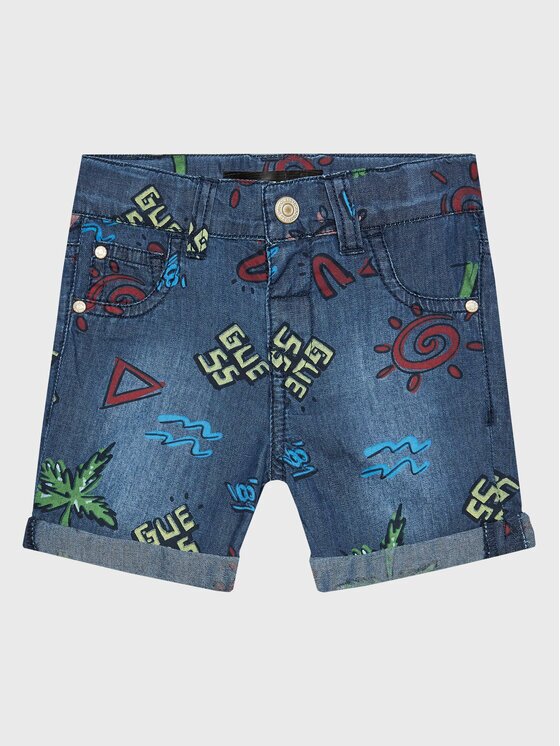 GUESS Pantaloni scurți de blugi N3GD07 WFGE0 Regular Fit