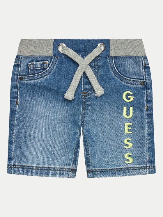 GUESS Pantaloni scurți de blugi N4GD15 D4GV0 Regular Fit