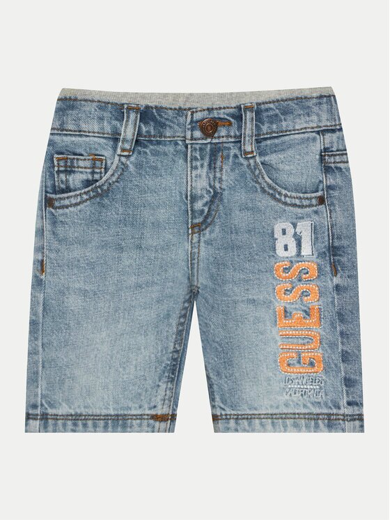 GUESS Pantaloni scurți de blugi N5GD01 D41E0 Regular Fit
