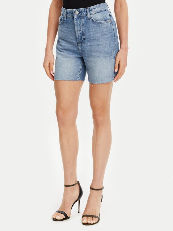 GUESS Pantaloni scurți de blugi W5GD47 D5B94 Regular Fit