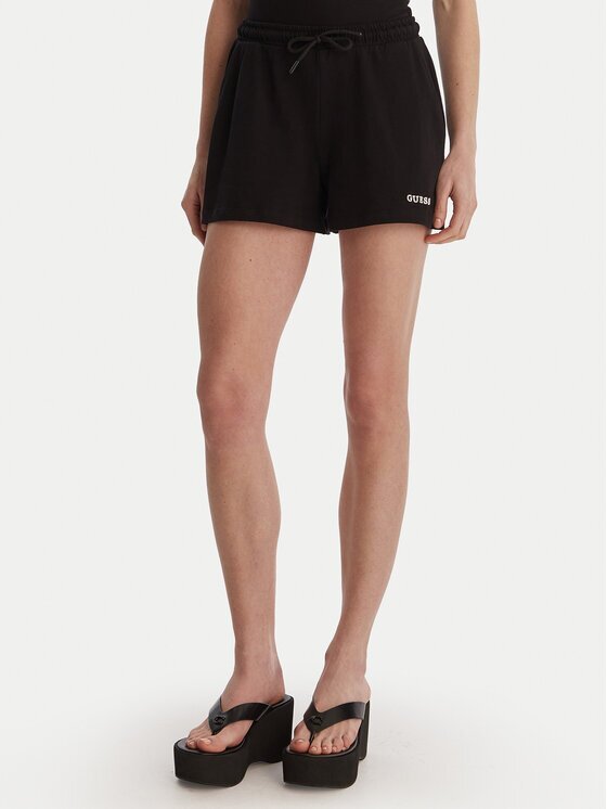 GUESS Pantaloni scurți sport E6GD01 KCRZ1 Relaxed Fit