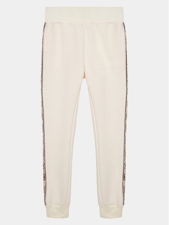 GUESS Pantaloni trening J2YQ27 KB3P2 Écru Regular Fit