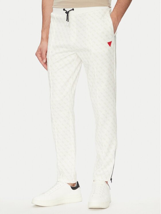 GUESS Pantaloni trening Korbin Z2BB05 FL04Q Écru Regular Fit