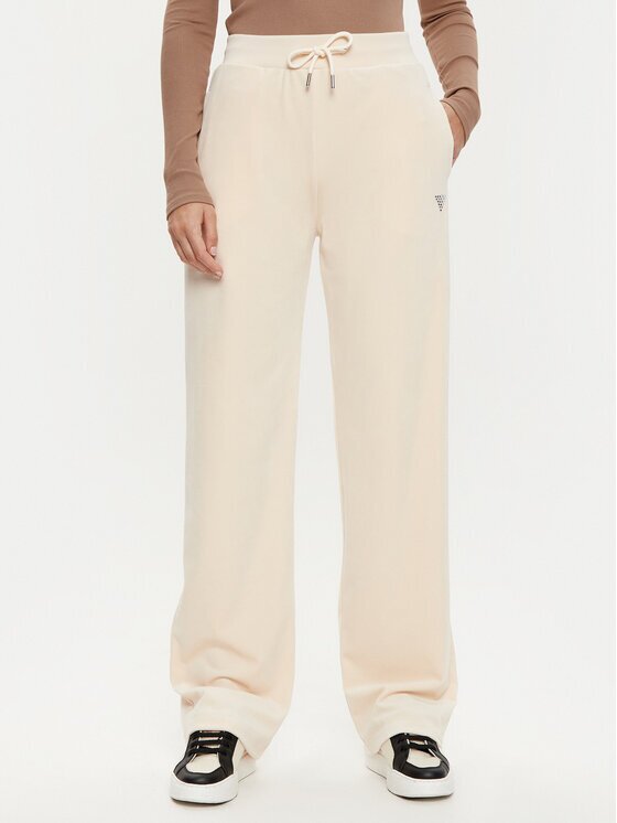 GUESS Pantaloni trening V3BB26 KBXI2 Écru Regular Fit