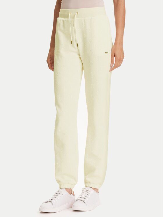 GUESS Pantaloni trening V5YB06 KBSL2 Écru Regular Fit