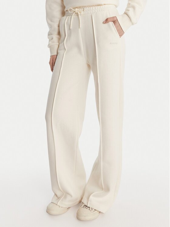 GUESS Pantaloni trening V6RB17 K9V31 Écru Regular Fit