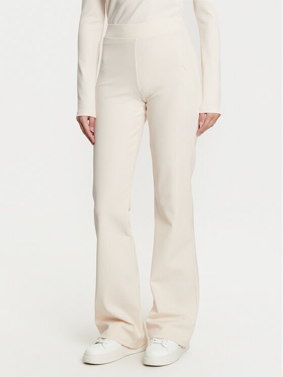 GUESS Pantaloni tricotați V5RB06 KCLH0 Écru Regular Fit