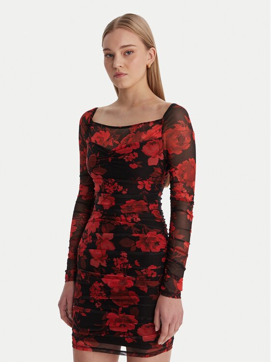 GUESS Rochie cocktail W6RK0A KBAH2 Slim Fit