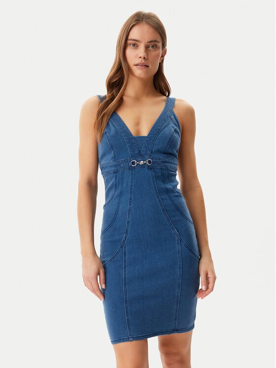 GUESS Rochie de blugi W5GK75 D5LK0 Regular Fit