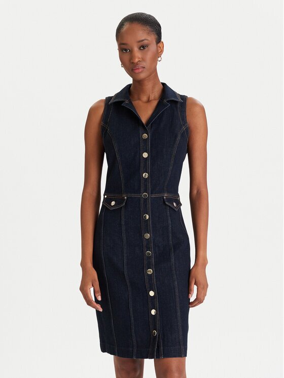 GUESS Rochie de blugi W5YK24 D5PW1 Regular Fit