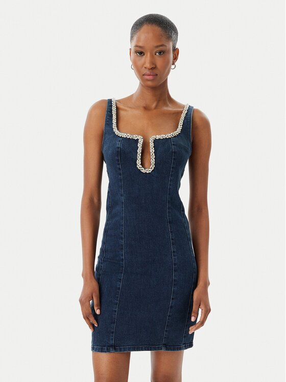 GUESS Rochie de blugi W6RK69 D55M0 Regular Fit