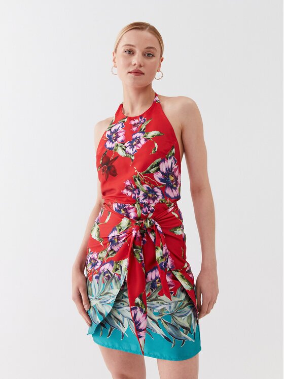 GUESS Rochie de vară W3YK52 WF1T2 Slim Fit