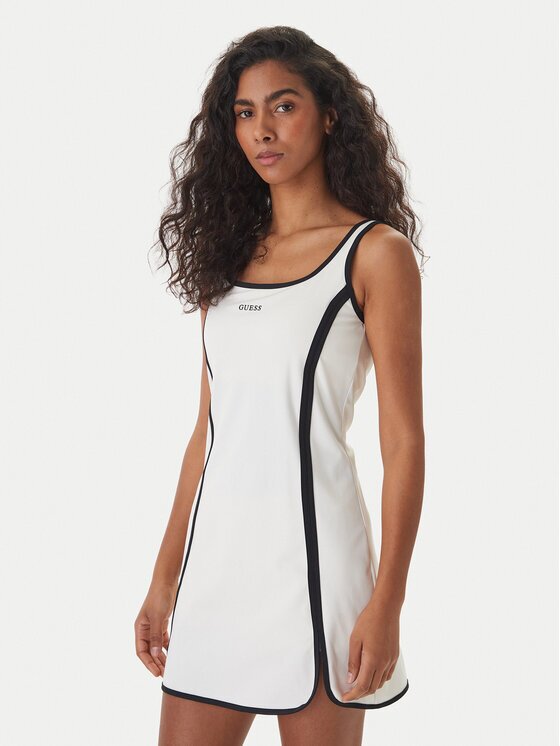 GUESS Rochie de zi V6GK06 K2997 Écru Classic Fit