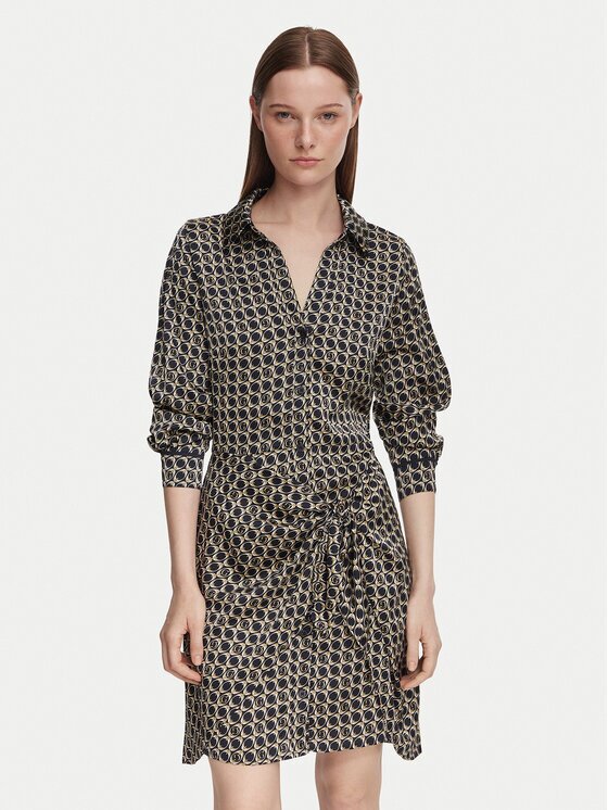 GUESS Rochie tip cămașă W4YK35 WF1T2 Regular Fit